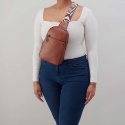 Alternative view of Cass Sling in Pebbled Leather - Bridle Brown