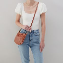 Alternative view of Phoebe Crossbody In Smooth Leather - Saddle