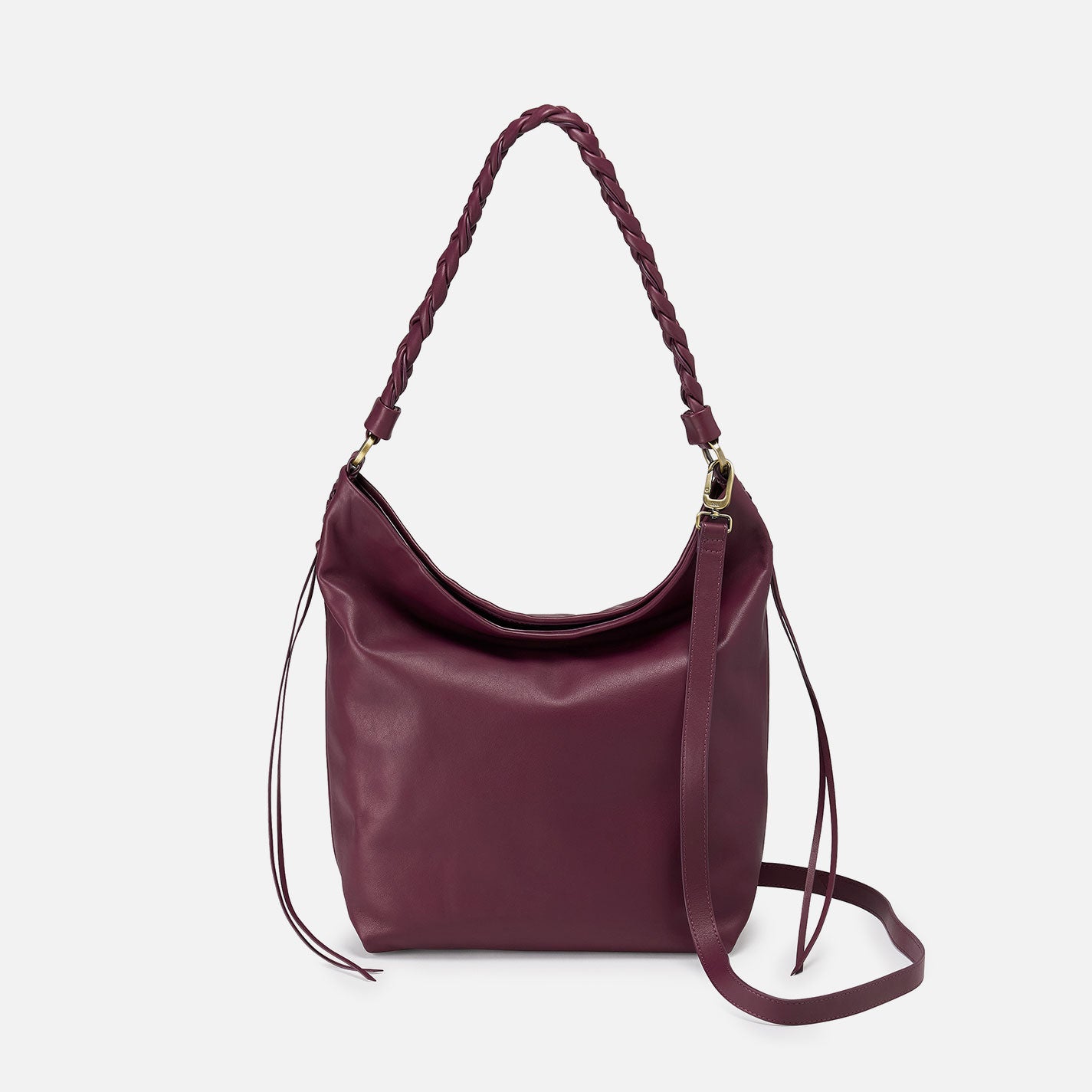 Lindley Hobo In Smooth Leather - Cordovan