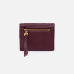 Lumen Mini Wallet in Pebbled Leather - Mulberry Glaze