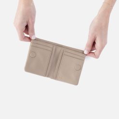 Alternative view of Lumen Mini Wallet in Pebbled Leather - Taupe