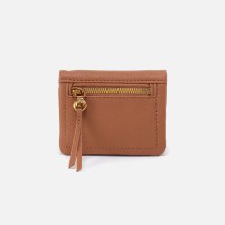 Lumen Mini Wallet in Pebbled Leather - Warm Honey