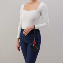 Alternative view of Lasso Phone Wristlet in Pebbled Leather - Black