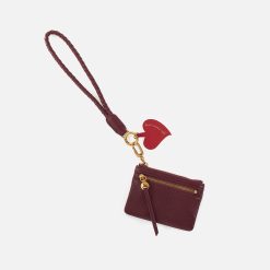 Lasso Phone Wristlet in Pebbled Leather - Mulberry Glaze
