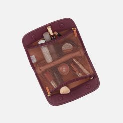 Alternative view of Beauty Cosmetic Pouch in Pebbled Leather - Mulberry Glaze