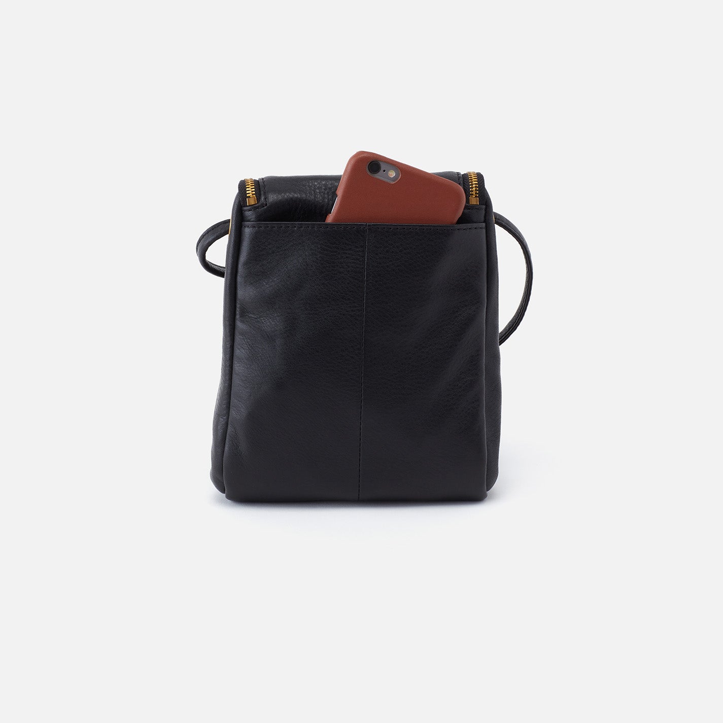 Fern Crossbody in Pebbled Leather - Black - Image 4