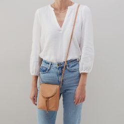 Alternative view of Fern Crossbody In Pebbled Leather - Sandstorm