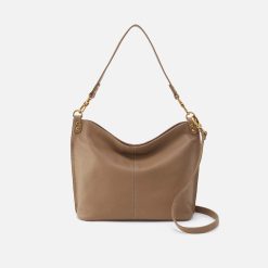Pier Shoulder Bag in Pebbled Leather - Cedar Sagebrush