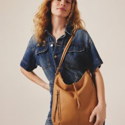 Alternative view of Merrin Convertible Backpack in Pebbled Leather - Sandstorm