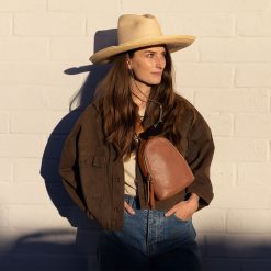 Alternative view of Fern Sling in Pebbled Leather - Warm Honey