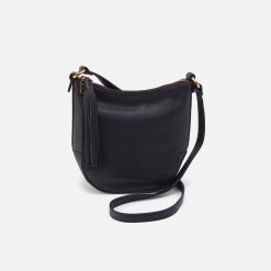 Lexi Crossbody in Pebbled Leather - Black