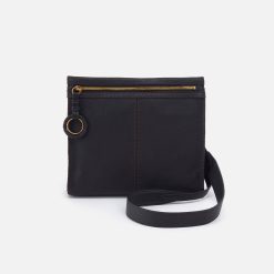 Austin Medium Crossbody in Pebbled Leather - Black