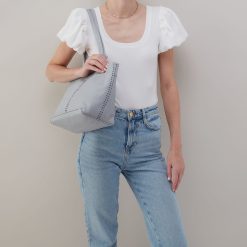 Alternative view of Austin Tote In Pebbled Leather - Blue Pearl