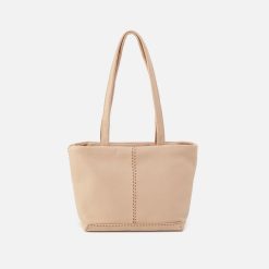 Austin Tote In Pebbled Leather - Linen