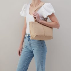 Alternative view of Austin Tote In Pebbled Leather - Linen