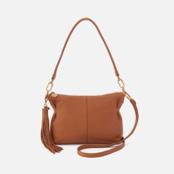 Kori Crossbody in Pebbled Leather - Warm Honey