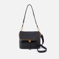 Fernwell Medium Crossbody in Pebbled Leather - Black