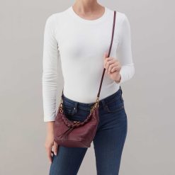 Alternative view of Astrid Small Crossbody in Pebbled Leather - Mulberry Glaze