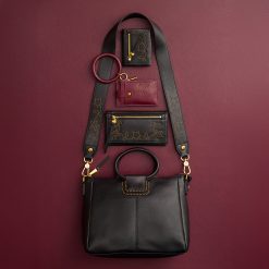 Alternative view of Lumen Continental Wallet in Pebbled Leather - Black With Studs