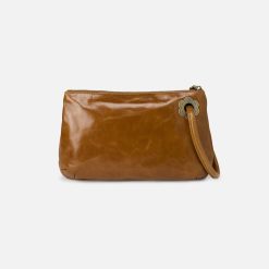 Alternative view of Daisy Daze Large Wristlet in Suede Leather - Oak Barrel