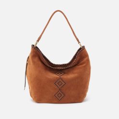Harley Hobo in Suede Leather - Oak Barrel
