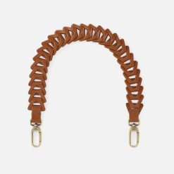 Petty Leather Link Strap in Polished Leather - Truffle