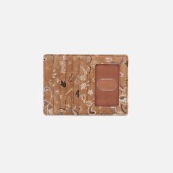 Euro Slide Card Case in Printed Leather - Country Road Bloom