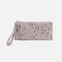 Vida Wristlet in Printed Leather - Mystic Bloom