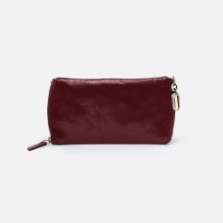 Spark Double Eyeglass Case in Polished Leather - Saddleberry