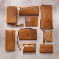 Alternative view of Jill Large Trifold Wallet In Polished Leather - Natural