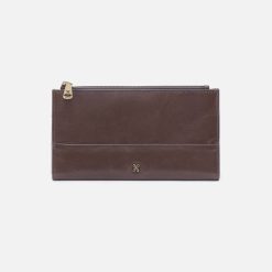 Jill Large Bifold Wallet in Polished Leather - Hearthstone