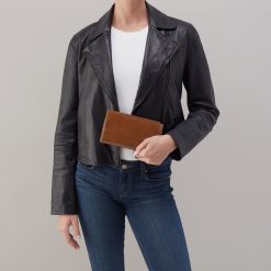 Alternative view of Jill Large Bifold Wallet in Polished Leather - Truffle