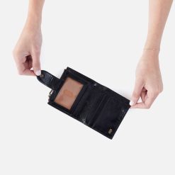Alternative view of Dunn Mini Wallet in Polished Leather - Black