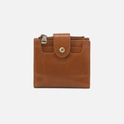 Dunn Mini Wallet in Polished Leather - Truffle