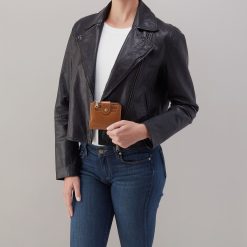 Alternative view of Dunn Mini Wallet in Polished Leather - Truffle