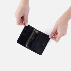 Alternative view of Jill Card Case In Polished Leather - Black