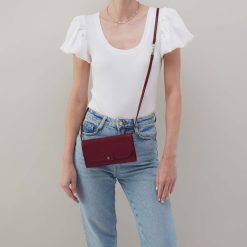Alternative view of Romy Wallet Crossbody in Polished Leather - Saddleberry