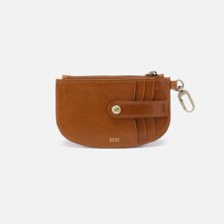 Alternative view of Luna Card Pouch in Polished Leather - Truffle