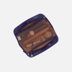 Alternative view of Beauty Brush Case in Polished Leather - Winter Violet