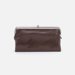 Lauren Clutch-Wallet in Polished Leather - Hearthstone