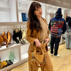 Alternative view of Run Frame Pouch in Polished Leather - Truffle