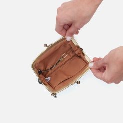 Alternative view of Cheer Frame Pouch In Polished Leather - Black