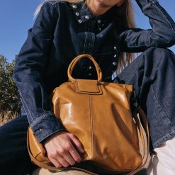Alternative view of Sheila Large Satchel in Polished Leather - Natural