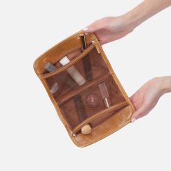 Alternative view of Beauty Cosmetic Pouch in Polished Leather - Natural