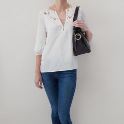 Alternative view of Render Shoulder Bag In Polished Leather - Natural