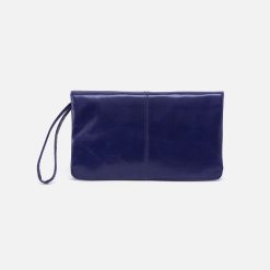 Evolve Wristlet in Polished Leather - Winter Violet