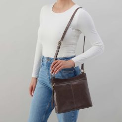 Alternative view of Cambel Crossbody in Polished Leather - Hearthstone