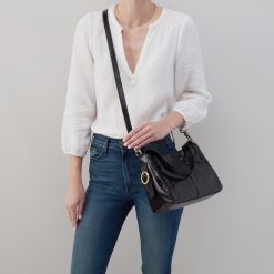 Alternative view of Render Small Crossbody In Polished Leather - Natural