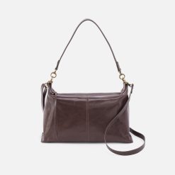 Avon Shoulder Bag in Polished Leather - Hearthstone
