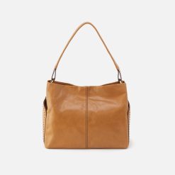 Seneca Shoulder Bag In Polished Leather - Natural
